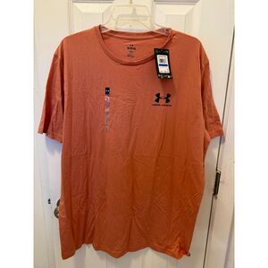 Under Armour Men's Sportstyle Left Chest Shirt XL Canyon Pink NWT